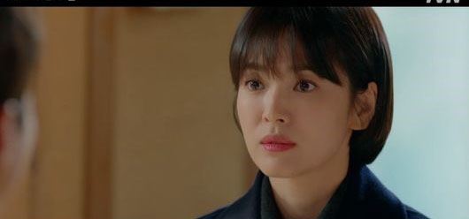 '남자친구' 송혜교 립스틱이 여성 시청자들의 지갑을 열었다. (사진=tvN 캡처)