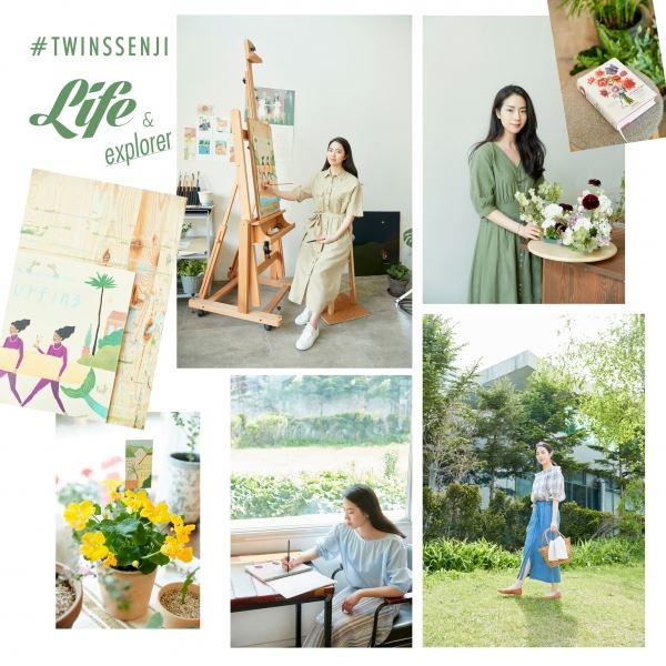 코벳블랑이 쌍둥이 아티스트 수채화 작가 SEN과 플로리스트 SEJI의 라이프스타일 영상을 공개했다. (사진=코벳블랑 제공)