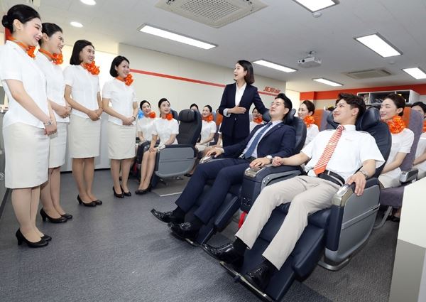 제주항공이 7월 도입되는 뉴클래스 좌석 체험행사는 연다. (사진=제주항공)