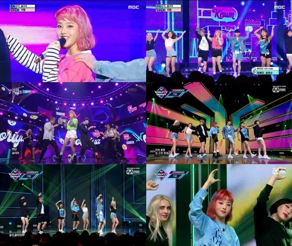 사진제공=Mnet ‘엠카운트다운’, KBS2 ‘뮤직뱅크’, MBC ‘쇼! 음악중심’ 방송화면 캡쳐